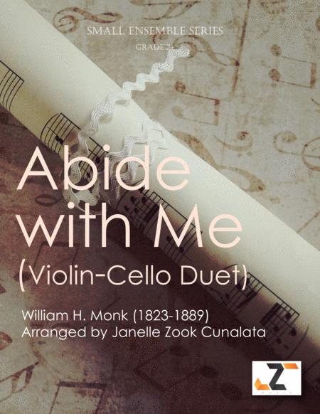 Abide With Me Eventide Violin Cello Duet Sheet Music