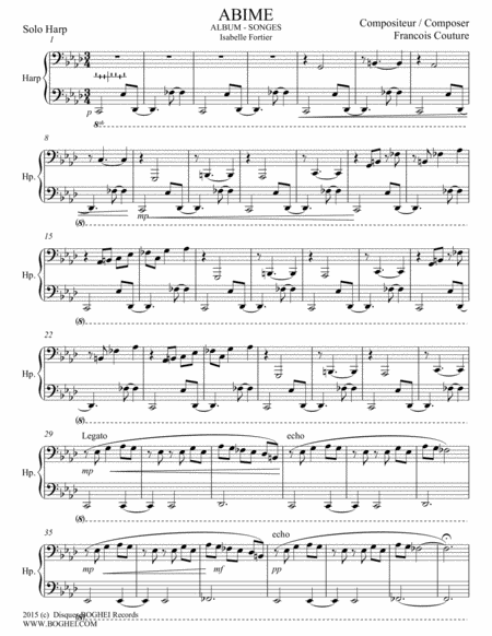 Free Sheet Music Abime