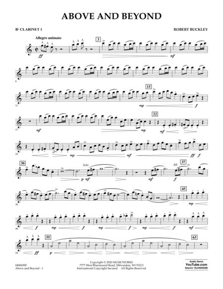 Above And Beyond Bb Clarinet 1 Sheet Music