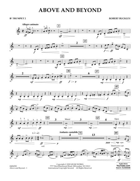 Above And Beyond Bb Trumpet 2 Sheet Music