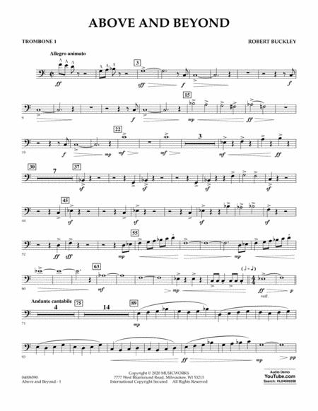 Above And Beyond Trombone 1 Sheet Music