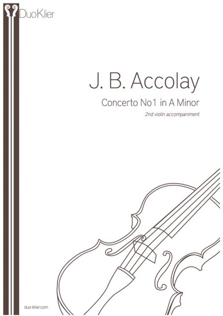 Accolay Violin Concertoin A Minor 2nd Violin Accompaniment Sheet Music