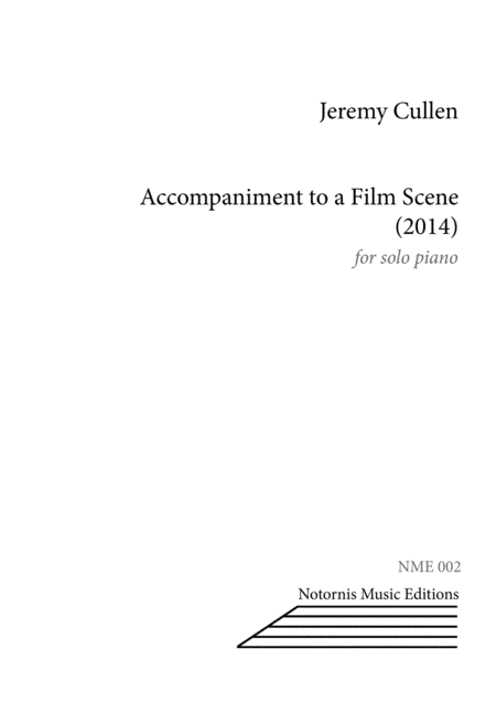 Free Sheet Music Accompaniment To A Film Scene