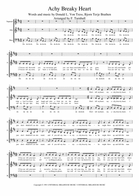 Achy Breaky Heart Sheet Music