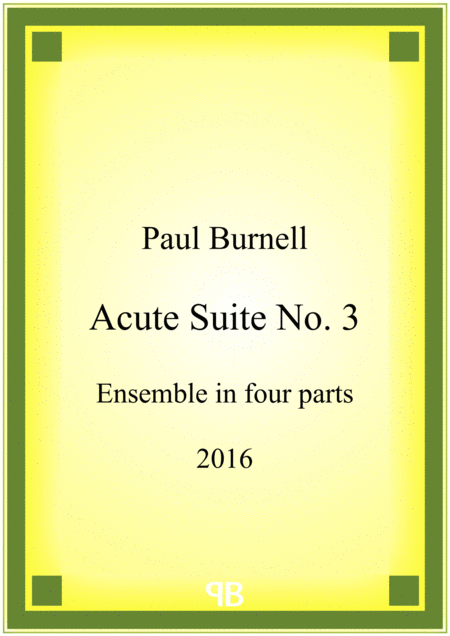 Free Sheet Music Acute Suite No 3