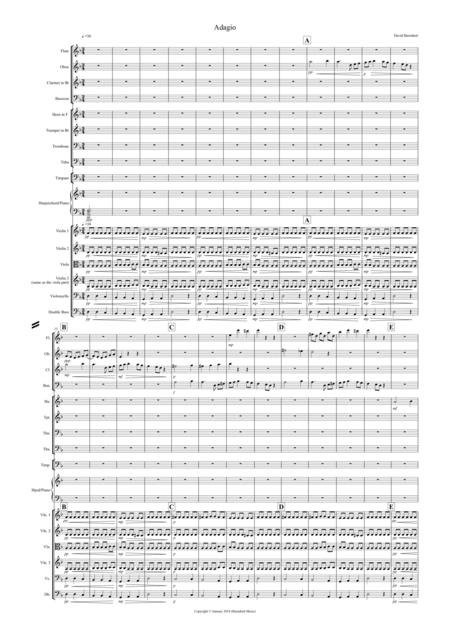 Adagio For School Orchestra Sheet Music