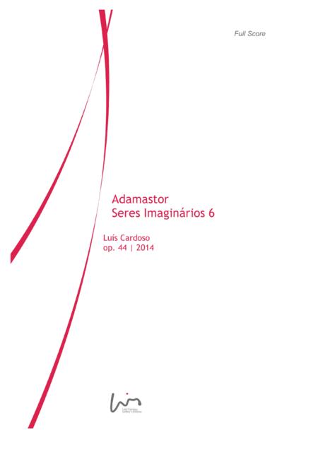 Adamastor Seres Imaginrios 6 For Narrator Large Brass Ensemble Sheet Music