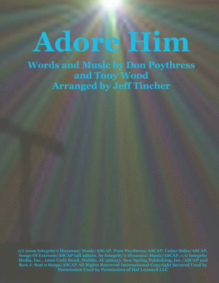 Adore Him Sheet Music