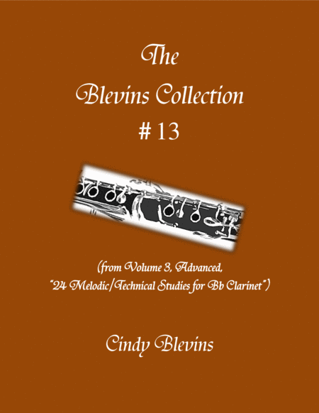 Free Sheet Music Advanced Clarinet Study 13 From The Blevins Collection Melodic Technical Studies For Bb Clarinet