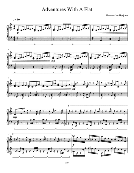 Free Sheet Music Adventures With A Flat