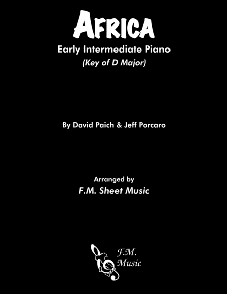 Africa Early Intermediate Piano Sheet Music