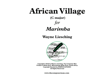 African Village For Marimba Sheet Music