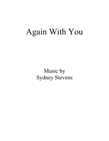 Again With You Sheet Music