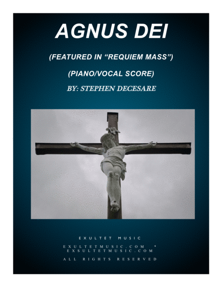 Agnus Dei From Requiem Mass Piano Vocal Score Sheet Music