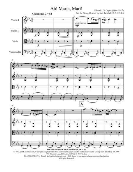 Ah Maria Mari Sheet Music