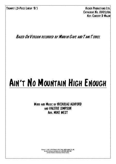 Aint No Mountain High Enough 3 Piece Brass Section B Sheet Music