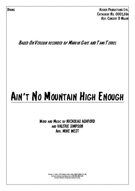 Aint No Mountain High Enough Drums Sheet Music