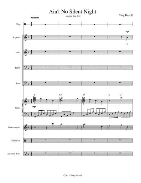 Aint No Silent Night Sheet Music