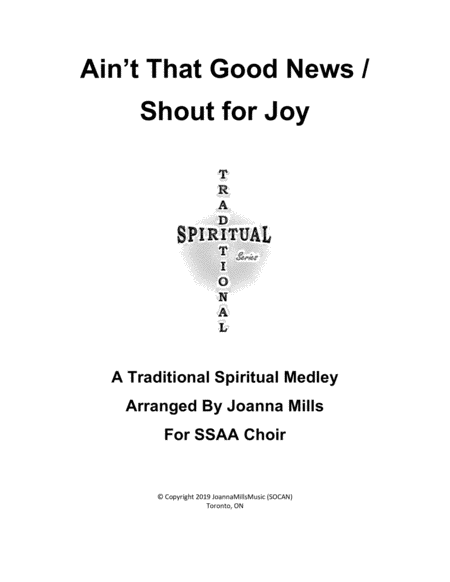 Aint That Good News Shout For Joy Ssaa Sheet Music