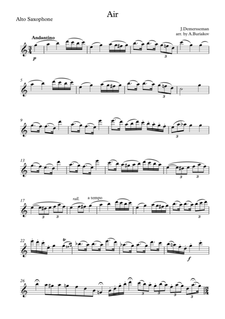 Air From Six Little Fantasies Sheet Music