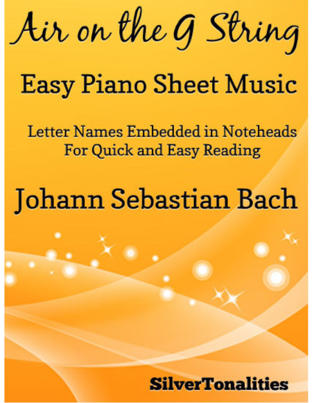 Free Sheet Music Air On The G String Easy Piano Sheet Music