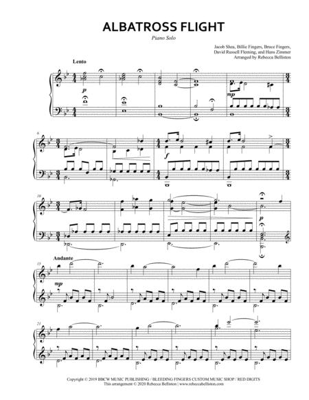 Albatross Flight Piano Solo Sheet Music