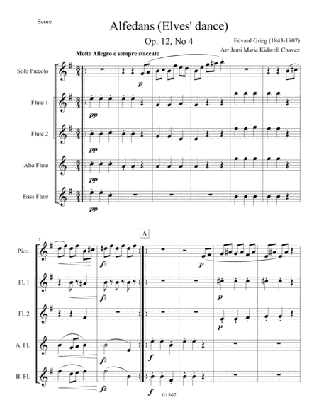 Alfendanse Elves Dance Sheet Music