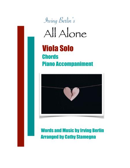 Free Sheet Music All Alone Viola Solo Chords Piano Accompaniment