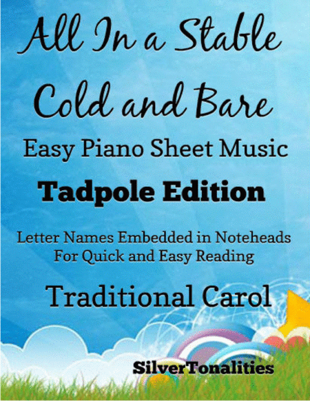 All In A Stable Cold And Bare Easy Piano Sheet Music Tadpole Edition Sheet Music