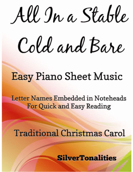 All In A Stable Cold And Bare Easy Piano Sheet Music Sheet Music