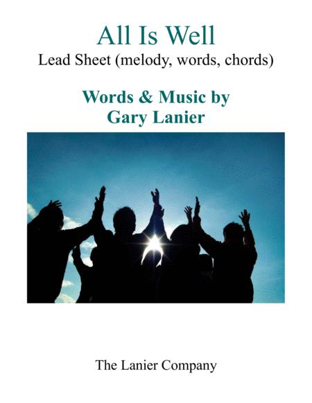 Free Sheet Music All Is Well Praise And Worship Lead Sheet