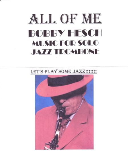 Free Sheet Music All Of Me For Solo Jazz Trombone