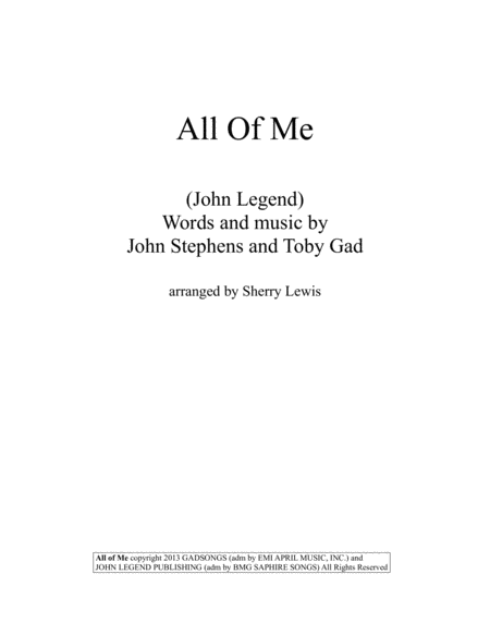 All Of Me String Quartet For String Quartet Sheet Music