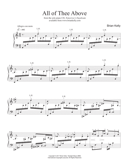 Free Sheet Music All Of Thee Above