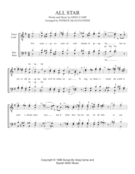 All Star Sheet Music