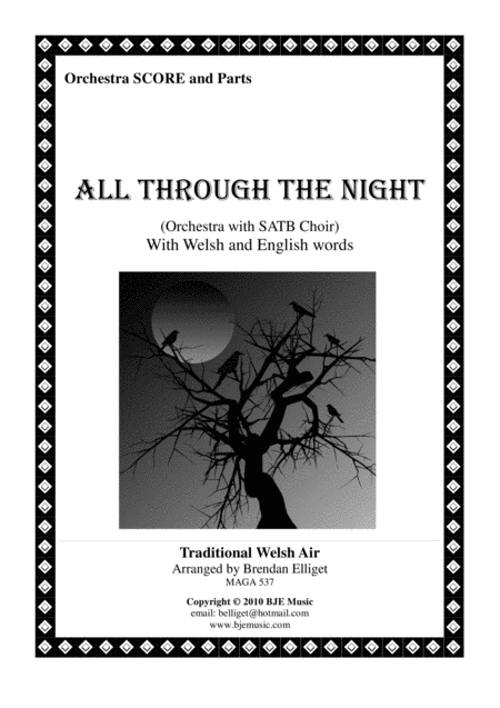 All Through The Night Orchestra Score And Parts With Satb Choir Pdf Sheet Music