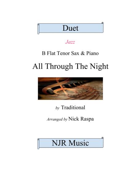 All Through The Night Tenor Sax Piano Intermediate Jazz Full Set Sheet Music