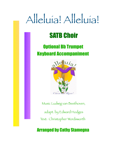 Alleluia Alleluia Melody Is Ode To Joy Satb Optional Trumpet Keyboard Accompaniment Sheet Music