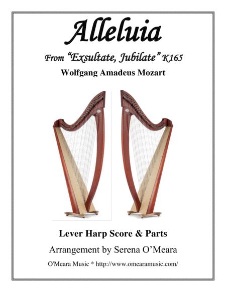 Alleluia Lever Harp Score Parts Sheet Music