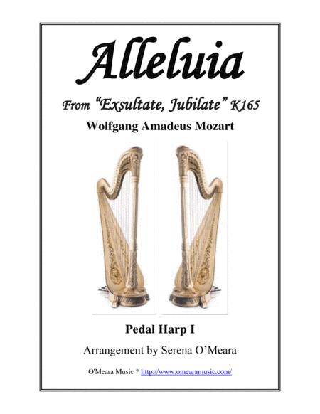 Free Sheet Music Alleluia Pedal Harp I