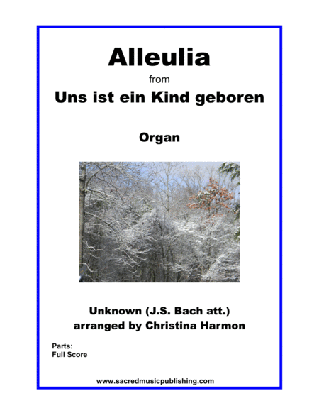 Alleulia From Uns Ist Ein Kind Geboren Organ Sheet Music