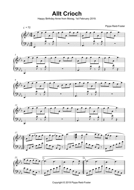 Free Sheet Music Allt Crioch