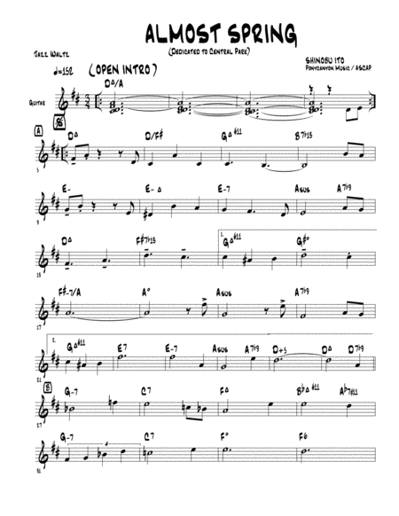 Almost Spring Sheet Music