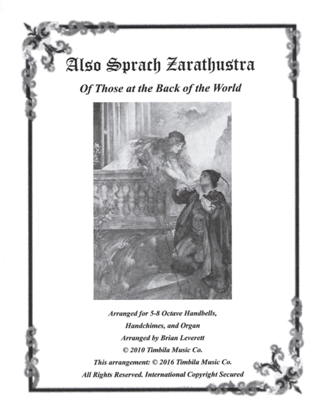 Free Sheet Music Also Sprach Zarathustra Of Those At The Back Of The World