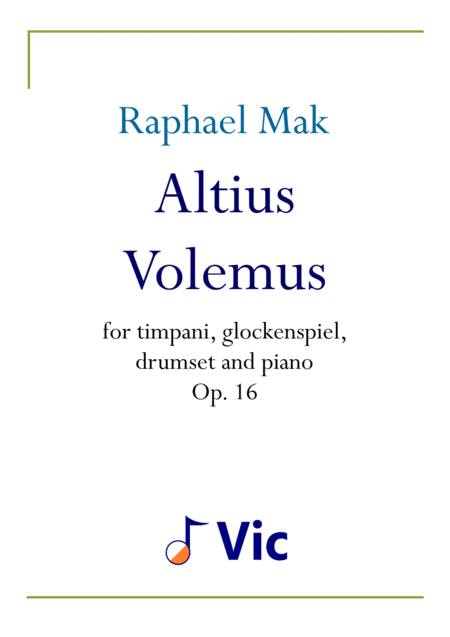 Free Sheet Music Altius Volemus Op 16