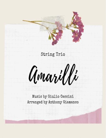 Free Sheet Music Amarilli String Trio