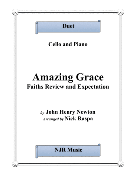 Amazing Grace Cello Piano Sheet Music