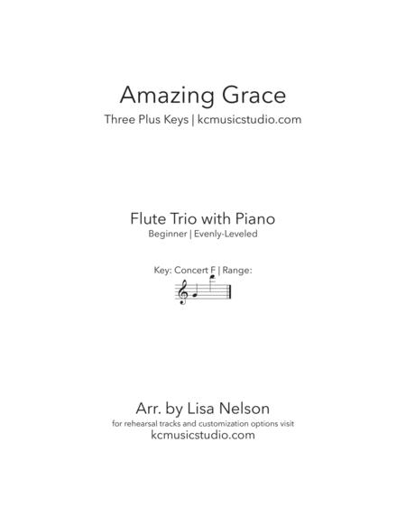 Free Sheet Music Amazing Grace Flute Trio With Piano Accompaniment