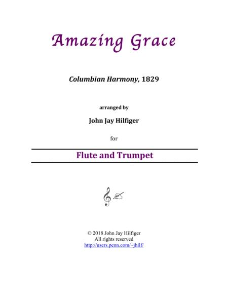 Free Sheet Music Amazing Grace For Flute And Trumpet