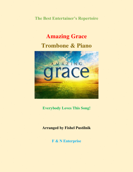 Amazing Grace Piano Background For Trombone And Piano Sheet Music